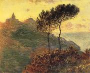 Claude Monet The Church at Varengeville,Grey Weather Spain oil painting artist